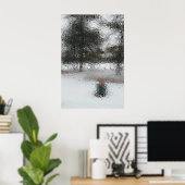 Impression de fenêtre glacée, papier d'affiche de  (Bureau à domicile)