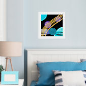 Impression de feuille abstraite moderne tendance (In situ (chambre))