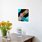 Impression de feuille abstraite moderne tendance (Couchage (Cuisine))