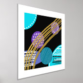 Impression de feuille abstraite moderne tendance (Poser)