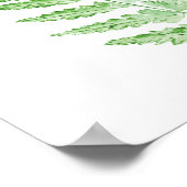Impression de feuille de fronde de fougère verte à (Coin)