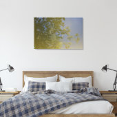 impression de feuille sur toile de fond d'eau (Insitu(Chambre))