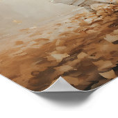 Impression de feuilles d'automne, Art imprimable d (Coin)