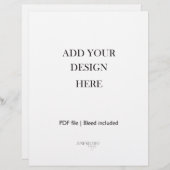 Impression de feuilles de portrait de 8,5 x 11 pou (Devant / Derrière)