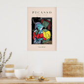 Impression de figures abstraites de couple lisant (Cuisine)