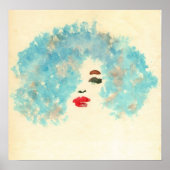 Impression de fille bleue (Devant)