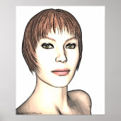 Impression de fille de glamour (Devant)