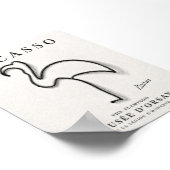 Impression de flamant rose de Picasso | Art minima (Coin)