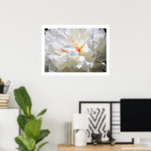 Impression de flamme de pivoine (Bureau à domicile)