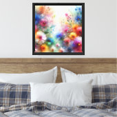 Impression de fleurs aquarelles abstraites (Insitu(Chambre))