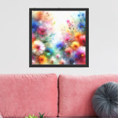 Impression de fleurs aquarelles abstraites (Insitu(Salon))