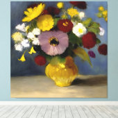 Impression de fleurs d'aquarelle calme (Insitu (Plancher de Bois))