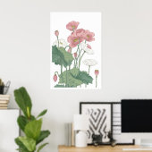 Impression de fleurs de pavot luxuriantes - Fleurs (Bureau à domicile)