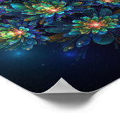 Impression de fleurs fractées lumineuses (Coin)