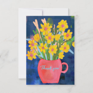 Impression de fleurs Merci