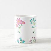 Impression de fleurs Mugs de café modernes (Centre)