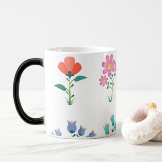 Impression de fleurs Mugs de café modernes