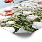 Impression de fleurs rouges, papier affiche de val (Coin)