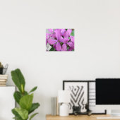 Impression de fleurs sauvages violettes (Bureau à domicile)