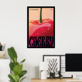 Impression de fruits vibrants - Affiche de cerise (Bureau à domicile)