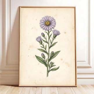 Impression de galerie botanique vintage - Art pour