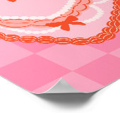 Impression de gâteau Coquette | OEuvre murale à la (Coin)