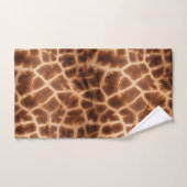 Impression de girafe Brown (Serviette à main)