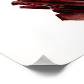 Impression de glamour rouge, papier afficheur de v (Coin)