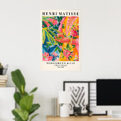Impression de grenouille de style Matisse rose max (Bureau à domicile)