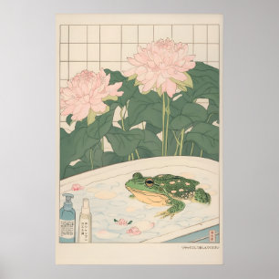 Impression de grenouille japonaise Mur de salle de