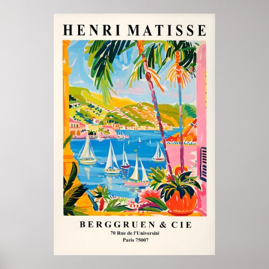 Impression de Henri Matisse Rose Méditerranée Rivi (Devant)