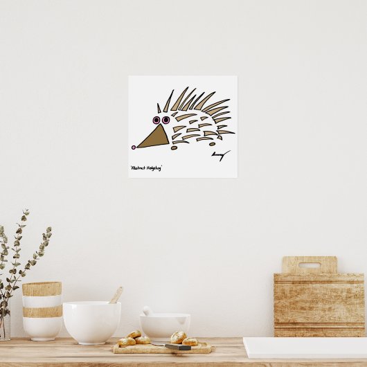 Impression de hérisson Abstrait (Cuisine)