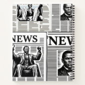 Impression de journal Juneteenth noir et blanc (Dos)