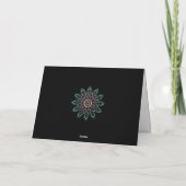 Impression de la carte de note blanche Mandala pei (Dos)