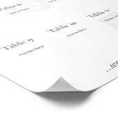 Impression de la carte de siège, papier d'affiche (Coin)