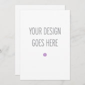 Impression de la carte de voeux Portrait 5x7 (Devant / Derrière)