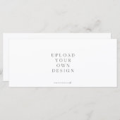 Impression de la carte d'en-tête de carte de siège (Devant / Derrière)