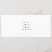 Impression de la carte d'en-tête de carte de siège (Devant)