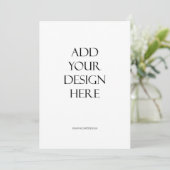 Impression de la carte d'invitation 5x7" (Debout devant)