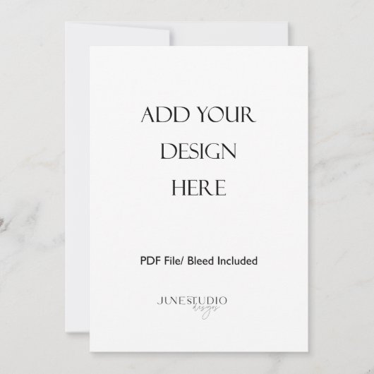 Impression de la carte d'invitation 5x7" (Devant)