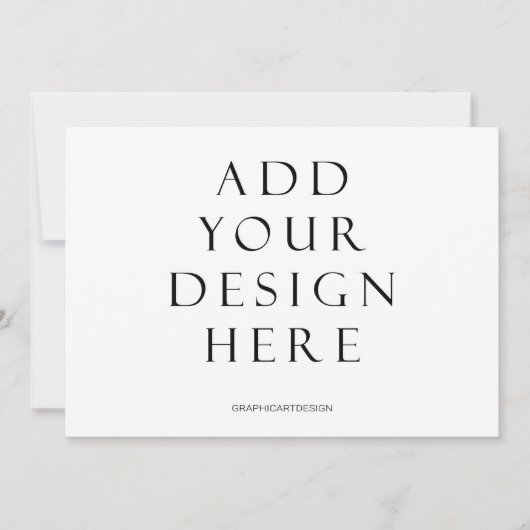 Impression de la carte d'invitation horizontale de (Devant)