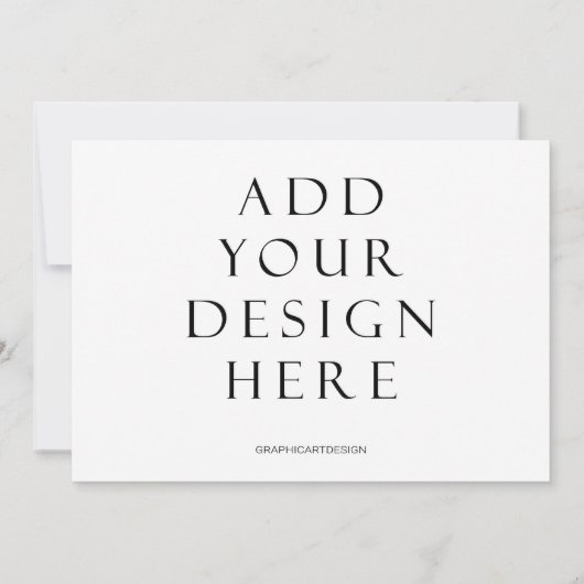 Impression de la carte d'invitation horizontale de (Dos)