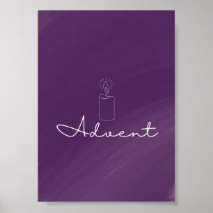 Impression de la carte liturgique de l'Avent
