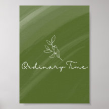 Impression de la carte liturgique temps ordinaire