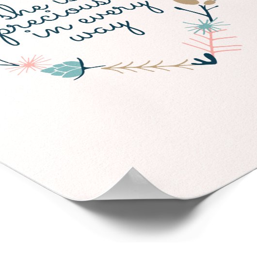 Impression de la crèche pour fille, citation de la (Coin)