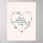 Impression de la crèche pour fille, citation de la (Devant)