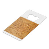 Impression De La Face Solaire Souriante En Bois (Dos Angle)