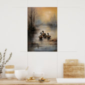 Impression de la faune du lac des canetons, Dark A (Cuisine)