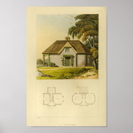 Impression de la maison de 1818 Design vintage (Devant)