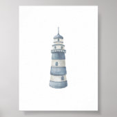 Impression de la maison de lumière bleu aquarelle (Devant)